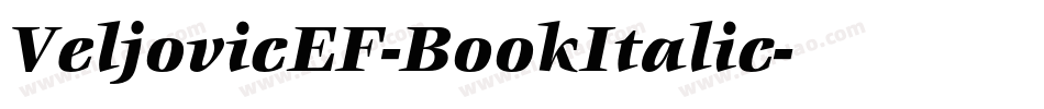 VeljovicEF-BookItalic字体转换