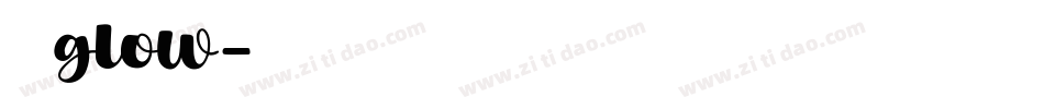 荧黑glow字体转换