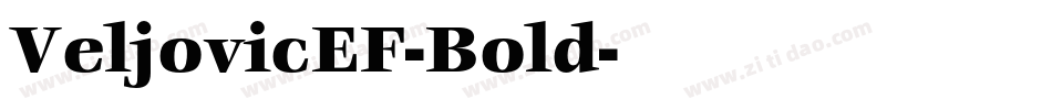 VeljovicEF-Bold字体转换