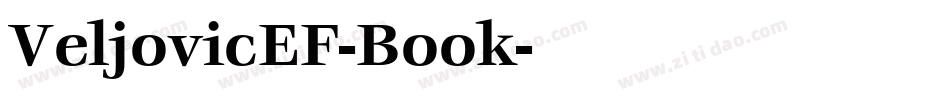 VeljovicEF-Book字体转换