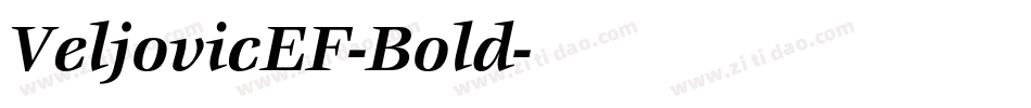 VeljovicEF-Bold字体转换