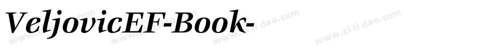 VeljovicEF-Book字体转换