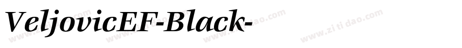 VeljovicEF-Black字体转换