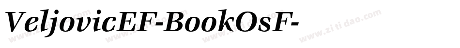 VeljovicEF-BookOsF字体转换