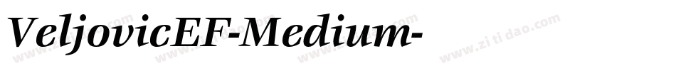 VeljovicEF-Medium字体转换
