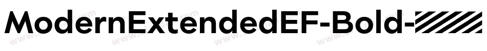 ModernExtendedEF-Bold字体转换