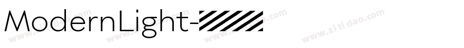 ModernLight字体转换
