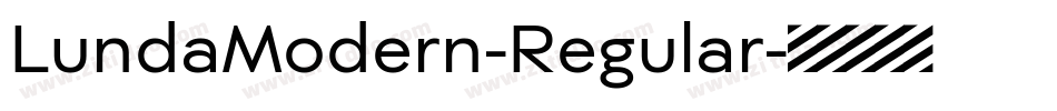 LundaModern-Regular字体转换