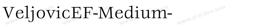 VeljovicEF-Medium字体转换