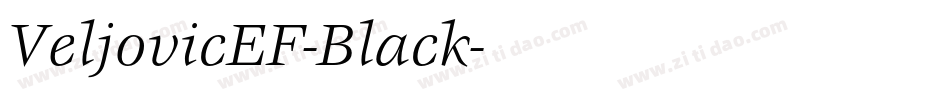 VeljovicEF-Black字体转换