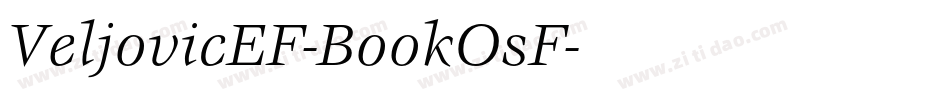 VeljovicEF-BookOsF字体转换