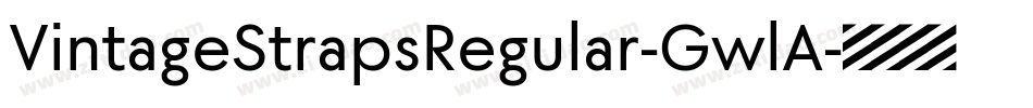 VintageStrapsRegular-GwlA字体转换