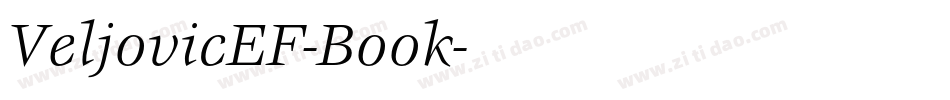 VeljovicEF-Book字体转换