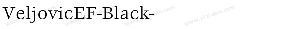 VeljovicEF-Black字体转换