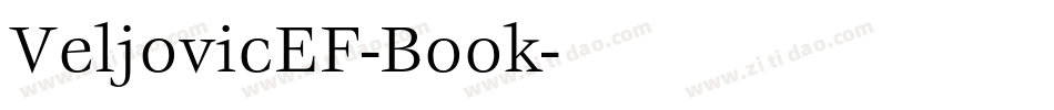 VeljovicEF-Book字体转换
