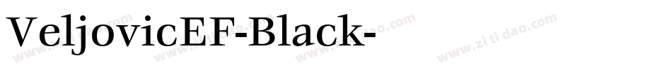 VeljovicEF-Black字体转换