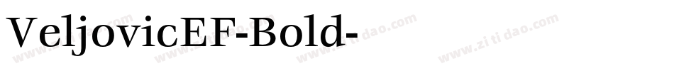 VeljovicEF-Bold字体转换