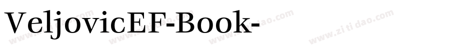 VeljovicEF-Book字体转换