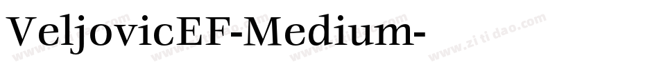 VeljovicEF-Medium字体转换