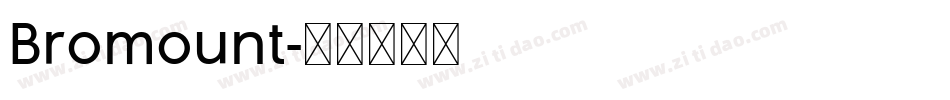 Bromount字体转换