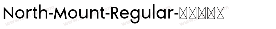North-Mount-Regular字体转换
