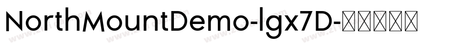 NorthMountDemo-lgx7D字体转换