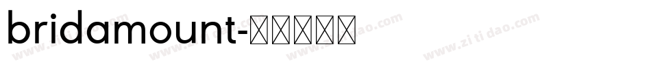 bridamount字体转换