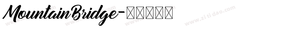 MountainBridge字体转换