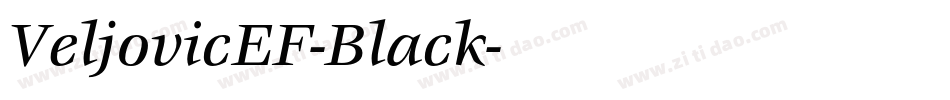 VeljovicEF-Black字体转换