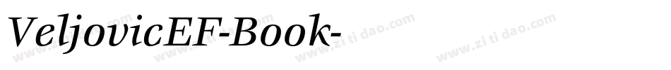 VeljovicEF-Book字体转换
