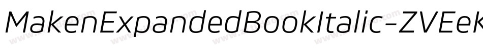MakenExpandedBookItalic-ZVEeK字体转换