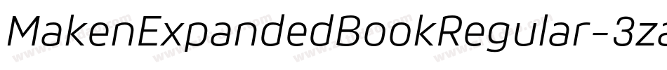 MakenExpandedBookRegular-3zarz字体转换