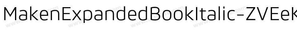 MakenExpandedBookItalic-ZVEeK字体转换