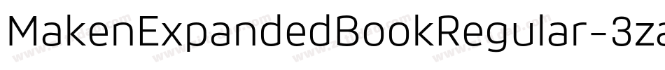 MakenExpandedBookRegular-3zarz字体转换