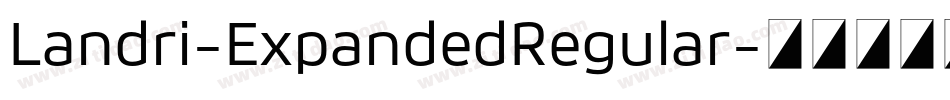 Landri-ExpandedRegular字体转换