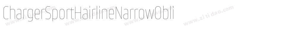 ChargerSportHairlineNarrowOblique-8Yj2字体转换