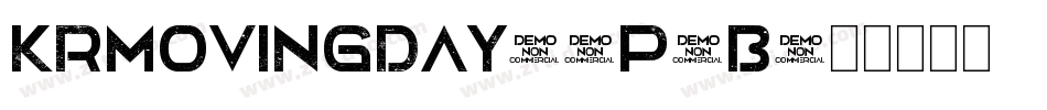 KrMovingDay-5P2B字体转换