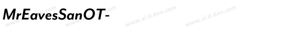 MrEavesSanOT字体转换