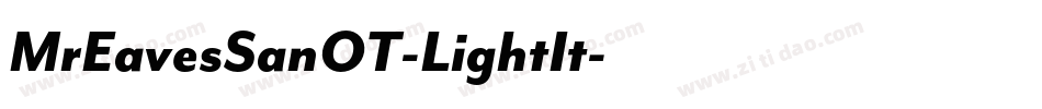 MrEavesSanOT-LightIt字体转换