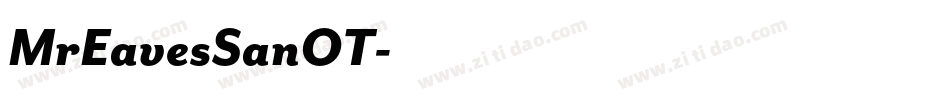 MrEavesSanOT字体转换