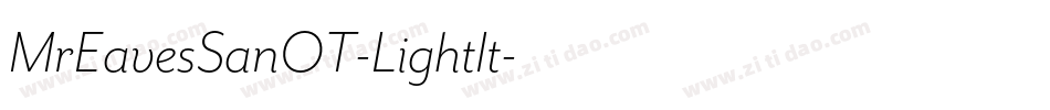 MrEavesSanOT-LightIt字体转换