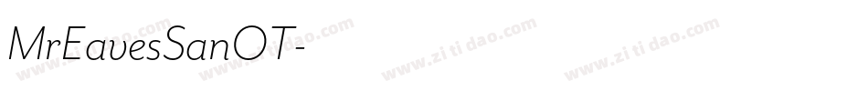 MrEavesSanOT字体转换