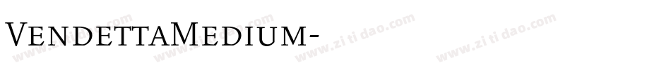 VendettaMedium字体转换