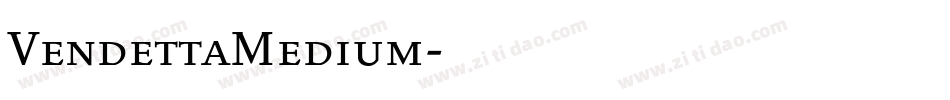 VendettaMedium字体转换
