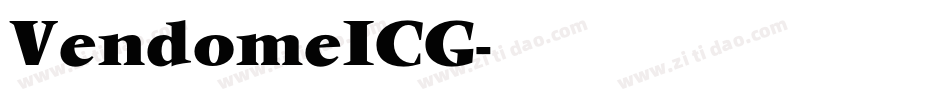 VendomeICG字体转换