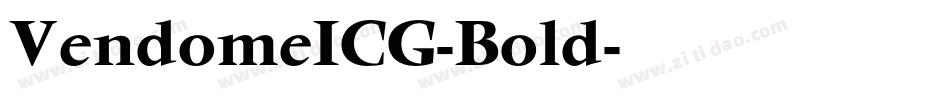 VendomeICG-Bold字体转换