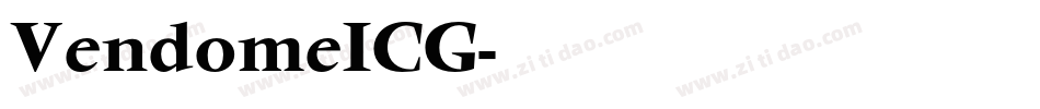 VendomeICG字体转换