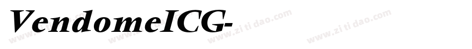 VendomeICG字体转换