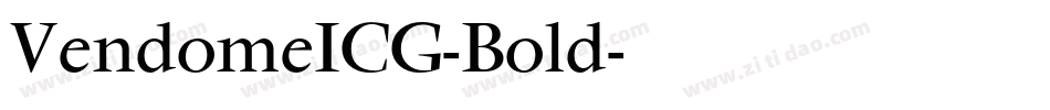 VendomeICG-Bold字体转换