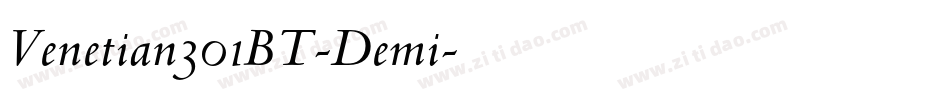 Venetian301BT-Demi字体转换